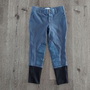 TUFFRIDER CHILDREN'S STARTER LOWRISE PULL-ON KNEE PATCH BREECHES 8